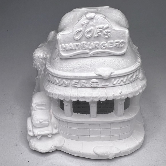 Christmas village Joe’s Hamburger Stand Holiday Time Creative Crafts Englewood - Picture 2 of 6